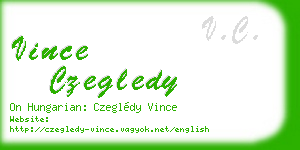 vince czegledy business card